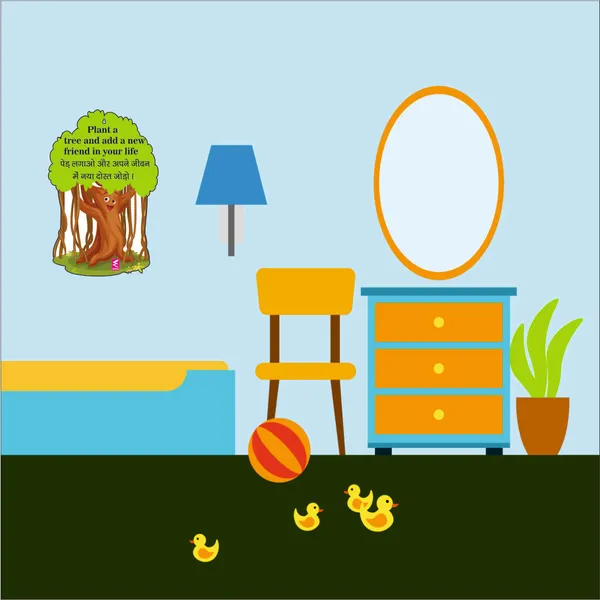 Wooden(MDF)_Wall_Decor_Cutout_for_kids-_Plant_tree_-Learning_through_Fun_design_-_12*18_inch