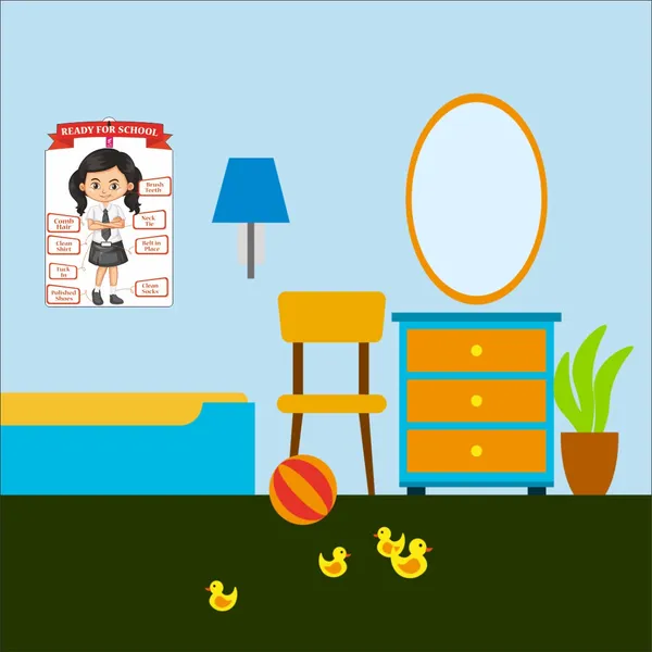 Wooden(MDF)_Wall_Decor_Cutout_for_kids-_Ready_for_School_(Girl)-Learning_through_Fun_design_-_12*18_inch