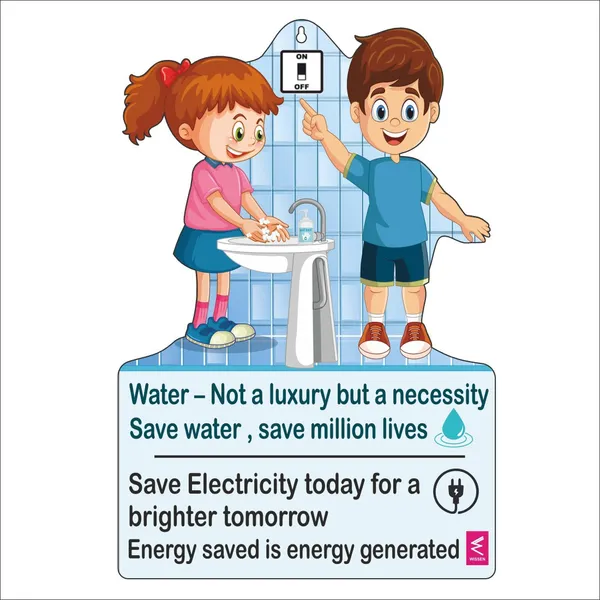 Wooden(Mdf)_Wall_Decor_Cutout_For_Kids-_Save_Water,_Save_Electricity_-Learning_Through_Fun_Design
