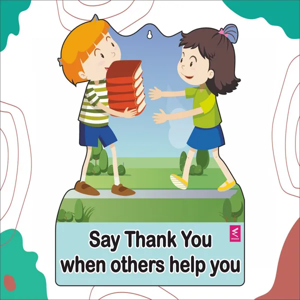 Wooden(Mdf)_Wall_Decor_Cutout_For_Kids-_Say_Thank_You_When_Others_Help_You_-Learning_Through_Fun_Design