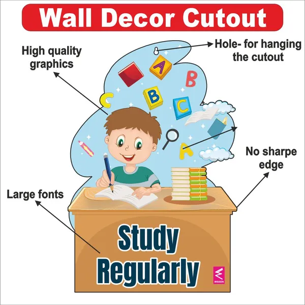 Wooden(Mdf)_Wall_Decor_Cutout_For_Kids-_Study_Regularly_-Learning_Through_Fun_Design
