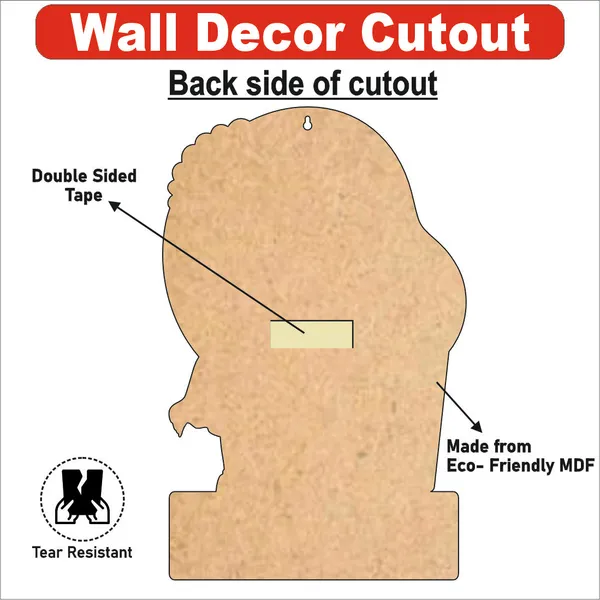 Wooden(MDF)_Wall_Decor_Cutout_for_kids-_Throw_Trash_in_Dustbin_-Learning_through_Fun_design_-_12*18_inch