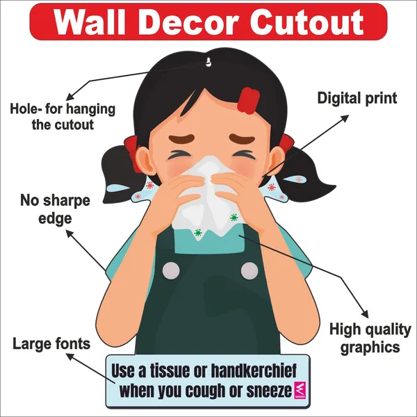 Wooden(MDF)_Wall_Decor_Cutout_for_kids-_Use_a_tissue_-Learning_through_Fun_design_-_12*18_inch