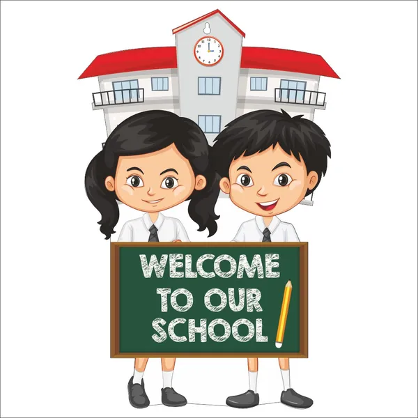 Wooden(MDF)_Wall_Decor_Cutout_for_kids-Welcome_to_our_school_-Learning_through_Fun_design_-_12*18_inch