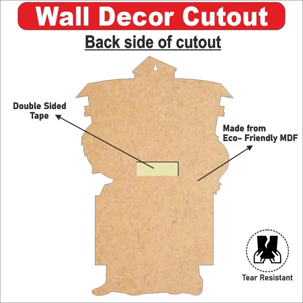 Wooden(MDF)_Wall_Decor_Cutout_for_kids-Welcome_to_our_school_-Learning_through_Fun_design_-_12*18_inch