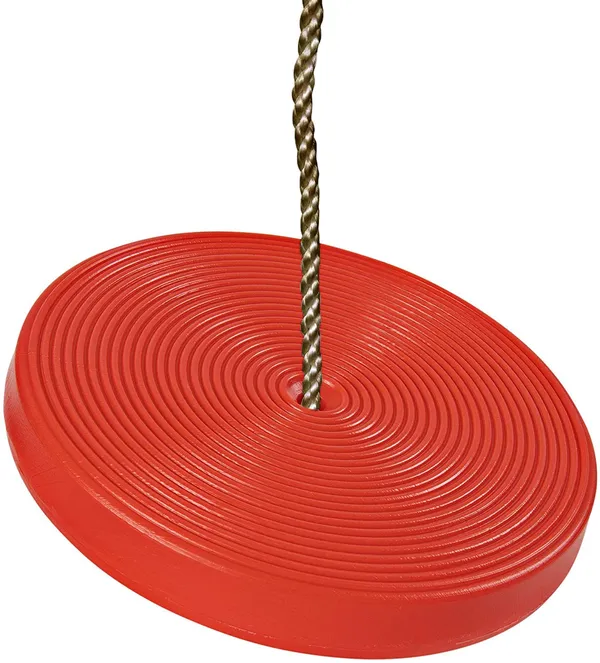 Reznor_Plastic_Disc_Hanging_Tree_Rope_Swing_Round_Seat_For_Kids_Children_Playground_Garden_Outdoor_Indoor_Play_Activity_Adjustable_Height_Weight_Capacity_120kg_Red
