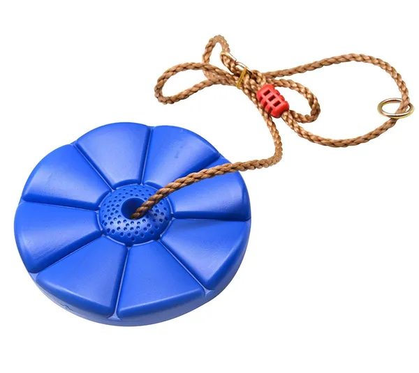 Reznor_Disc_Seat_Rope_Swing_Set_Easy_To_Hang_Daisy_Monkey_Swing_Disk_For_Kids_To_Play_Outdoors_With_Adjustable_Height_Blue