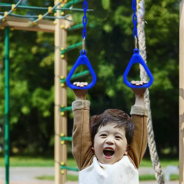 Reznor_Gym_Trapeze_Ring_With_Chain_Set_For_Kids_Sports_Outdoor_Indoor_Gym_Swing,_Blue