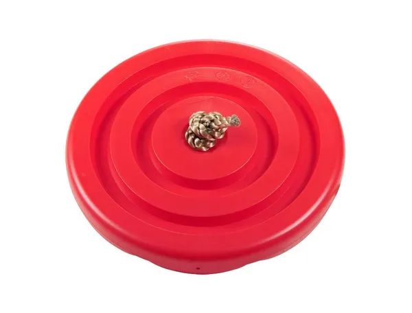 Reznor_Disc_Seat_Rope_Swing_Set_Easy_To_Hang_Daisy_Monkey_Swing_Disk_For_Kids_To_Play_Outdoors_With_Adjustable_Height_Red