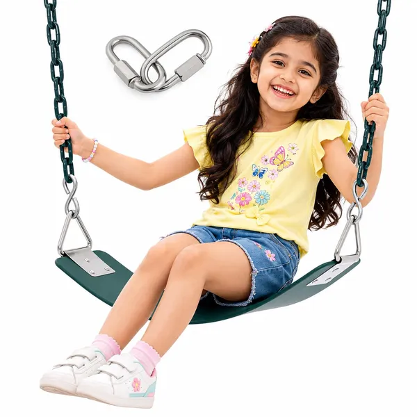 Reznor_Heavy_Duty_Flexible_Swing_Seat_With_Metal_Triangle_Ring_2_Meter_Anti_Rust_Chain_Set_For_Kids_Playground_Jungle_Gym_Green