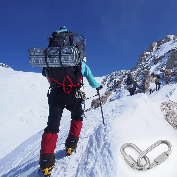 Reznor_Heavy_Duty_Oval_Shape_Galvanized_Steel_Screw_Link_Snap_Hook_Carabiner_Hook_Swing_Connector_Multipurpose_Snaphook_For_Weight_Lifting_Mountain_Swinging_Climbing_Gym_Silver_Pack_Of_2