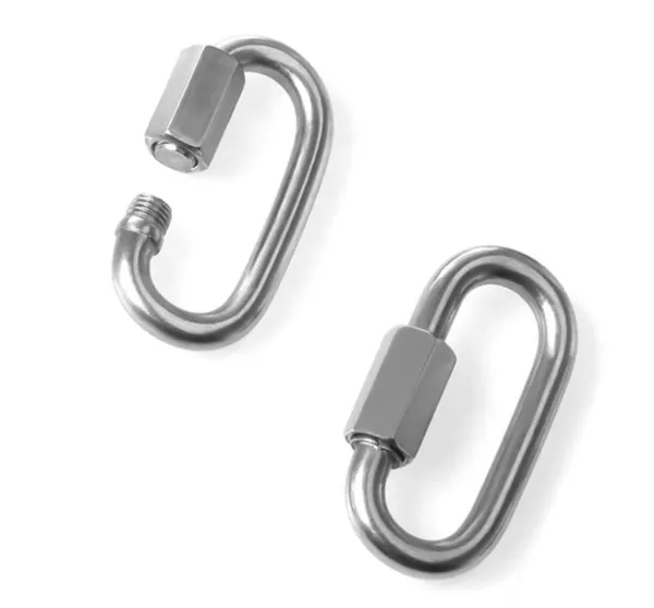 Reznor_Heavy_Duty_Oval_Shape_Galvanized_Steel_Screw_Link_Snap_Hook_Carabiner_Hook_Swing_Connector_Multipurpose_Snaphook_For_Weight_Lifting_Mountain_Swinging_Climbing_Gym_Silver_Pack_Of_2