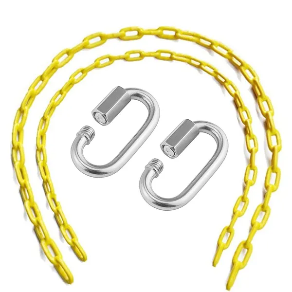 Reznor_60_Inch_Swing_Chains_Set_Fully_Plastic_Coated_With_2_Quick_Links_Anti_Rust_Iron_Link_Carabiner_Hooks_Chains_For_Playground_Kids_Swing_Seat_Yellow