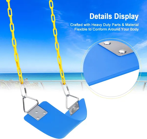 Reznor_Heavy_Duty_Flexible_Swing_Seat_With_Metal_Triangle_Ring_Anti_Rust_Chain_Set_For_Kids_Playground_Jungle_Gym_Blue_Yellow_2_Meter