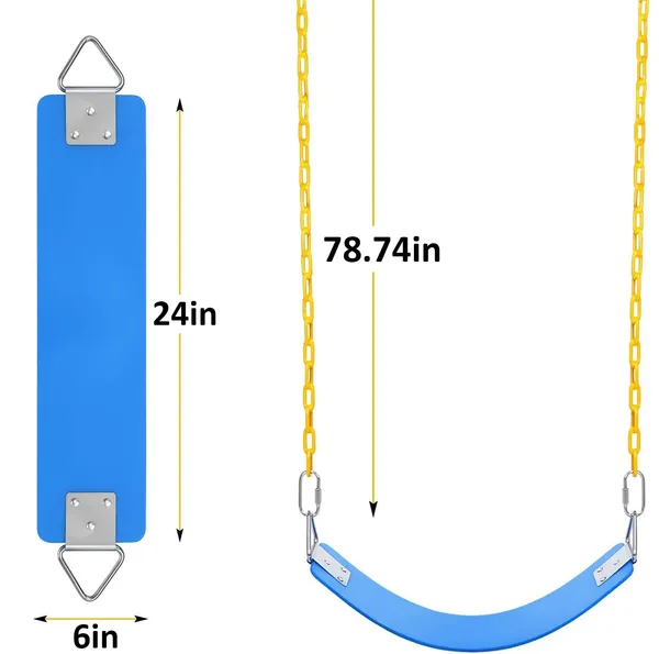Reznor_Heavy_Duty_Flexible_Swing_Seat_With_Metal_Triangle_Ring_Anti_Rust_Chain_Set_For_Kids_Playground_Jungle_Gym_Blue_Yellow_2_Meter