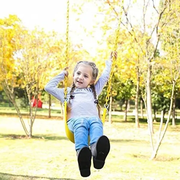 Reznor_High_Back_Full_Swings_Seats_Bucket_Swing_Heavy_Duty_With_2_Meter_Chain_Playground_Swing_Set_Accessories_Replacement_4_Oval_Shape_Stainless_Steel_Screw_Link_Snap_Hooks_For_Kids_Adults_Red