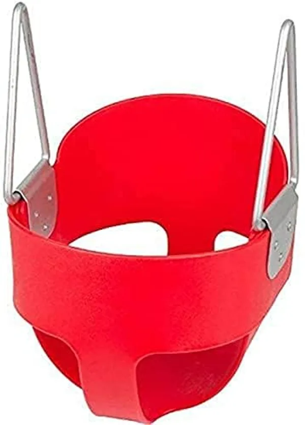 Reznor_High_Back_Full_Swings_Seats_Bucket_Swing_Heavy_Duty_With_2_Meter_Chain_Playground_Swing_Set_Accessories_Replacement_4_Oval_Shape_Stainless_Steel_Screw_Link_Snap_Hooks_For_Kids_Adults_Red