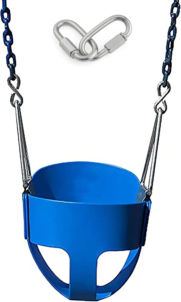Reznor_High_Back_Full_Swings_Seats_Bucket_Swing_Heavy_Duty_With_2_Meter_Chain_Playground_Swing_Set_Accessories_Replacement_4_Oval_Shape_Stainless_Steel_Screw_Link_Snap_Hooks_For_Kids_Adults_Blue