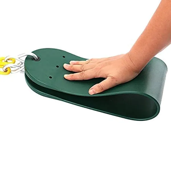 Reznor_High_Back_Full_Swings_Seats_Bucket_Swing_Heavy_Duty_With_2_Meter_Chain_Playground_Swing_Set_Accessories_Replacement_4_Oval_Shape_Stainless_Steel_Screw_Link_Snap_Hooks_For_Kids_Adults_Green