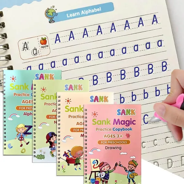 Reznor_4_Pack_Practice_Copybook_That_Can_Be_Reused_Calligraphy_Set_For_Kids_Number_Math_Drawing_Alphabet_Handwriting_Book_Repeatedly_Letter_Writing_Copybook