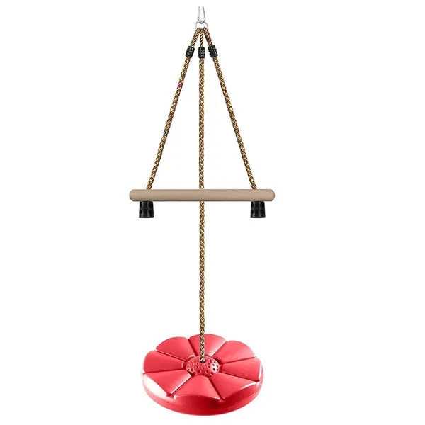 Reznor_Disc_Swing_For_Kids_Swing_Set_Accessories_7ft_Height_Adjustable_Gym_Monkey_Bars_Tree_Swing_For_Backyard_Red