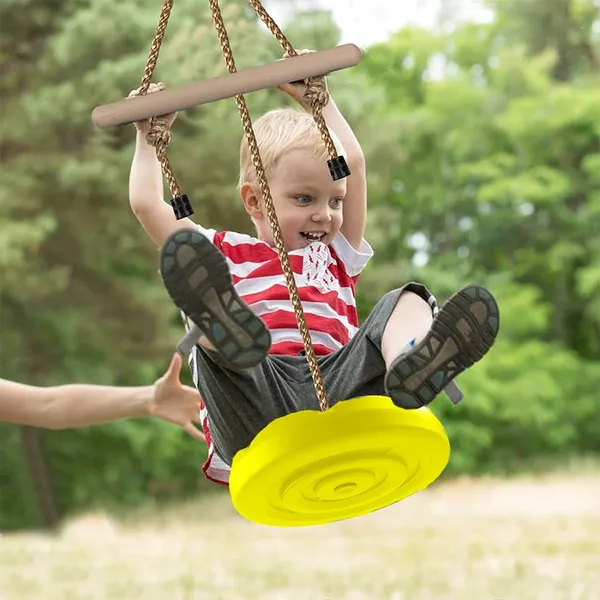 Reznor_Disc_Swing_For_Kids_Swing_Set_Accessories_7ft_Height_Adjustable_Gym_Monkey_Bars_Tree_Swing_For_Backyard_Yellow