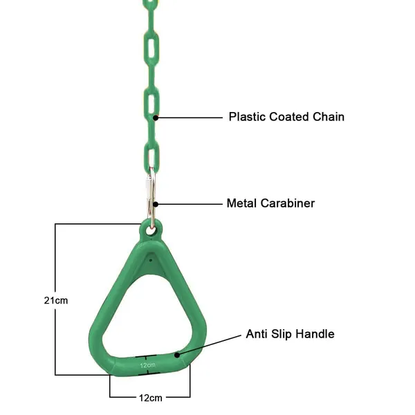 Reznor_Gym_Trapeze_Ring_With_Chain_Set_For_Kids_Sports_Outdoor_Indoor_Gym_Swing,_Green