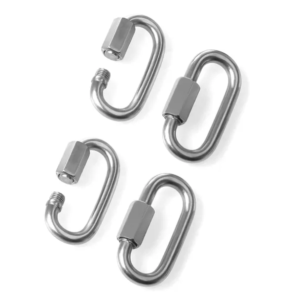 Reznor_Heavy_Duty_Oval_Shape_Stainless_Steel_Screw_Link_Snap_Hook_Carabiner_Hook_For_Multipurpose_Weight_Lifting_Mountain_Swinging_Climbing_Gym_Pack_Of_4