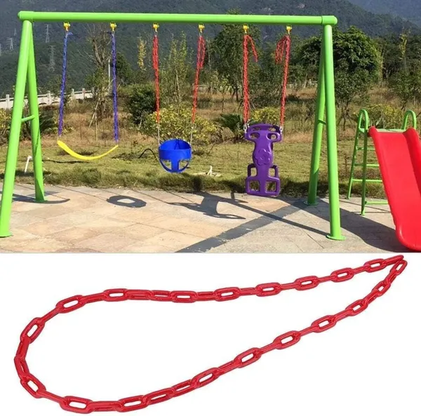 Reznor_Heavy_Duty_Thermoplastic_Coated_Metal_Link_Chain_Set_For_Hammock_Swing_Indoor_Outdoor_Red_1_5_Meter