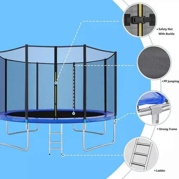 Reznor_6_Feet_Trampoline_With_Enclosure_Safety_Net_Jumping_Pad_For_Children_Kids_Adults_Indoor_Outdoor_Backyard_Fitness_Exercise_Recreational_Trampolines_Blue