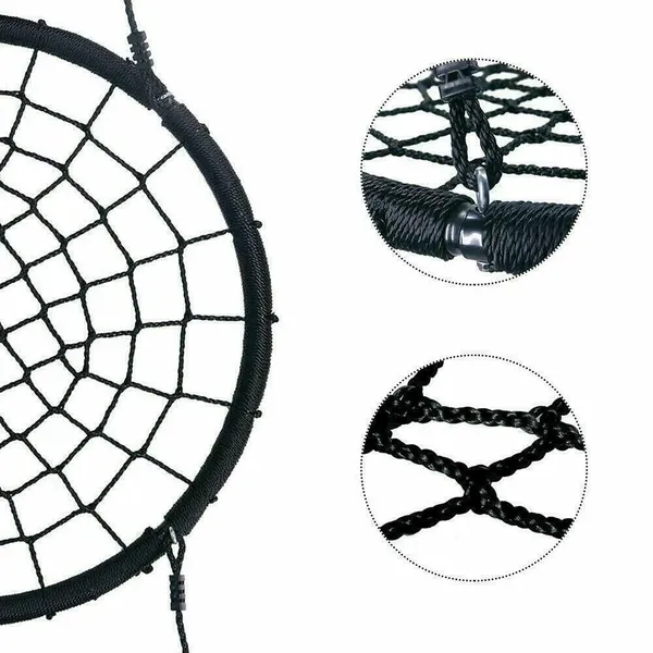 Reznor_Round_Nest_Web_Swing_Tree_Swing_Set_With_Heavy_Duty_Rope_Hanging_Swing_Seat