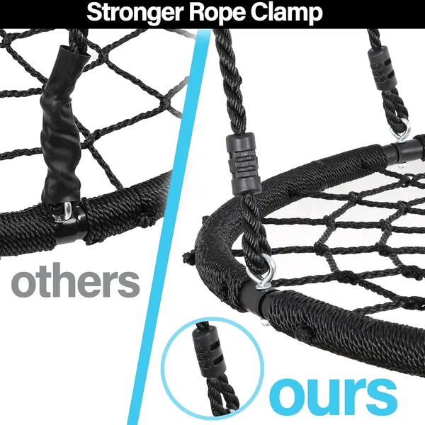 Reznor_Round_Nest_Web_Swing_Tree_Swing_Set_With_Heavy_Duty_Rope_Hanging_Swing_Seat