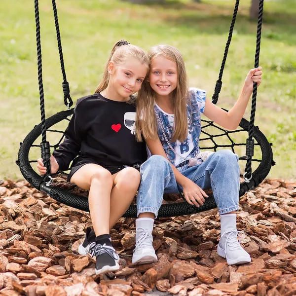 Reznor_Round_Nest_Web_Swing_Tree_Swing_Set_With_Heavy_Duty_Rope_Hanging_Swing_Seat