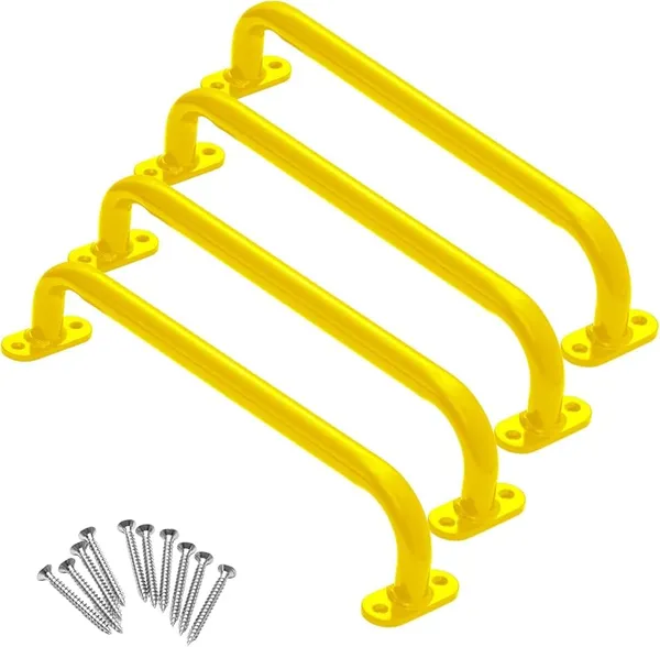 Reznor_16_Inch_Metal_Playground_Safety_Grab_Bar_Handles_For_Kids_Steel_Swing_Set_Handrail_Accessories_For_Backyard_Playset_Playhouse_Jungle_Gym_Set_Of_4_Yellow