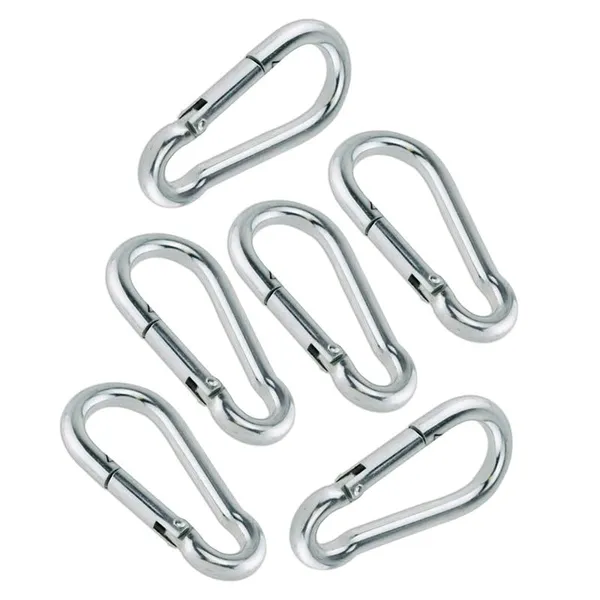 8mm_Galvanized_Steel_Snap_Hook_Carabiner_Multipurpose_Metal_Hook_For_Gym_Cable_Climbing_Swing_Fitness_Equipment_Home_Utility_Strong_Carabiner_Pack_Of_6