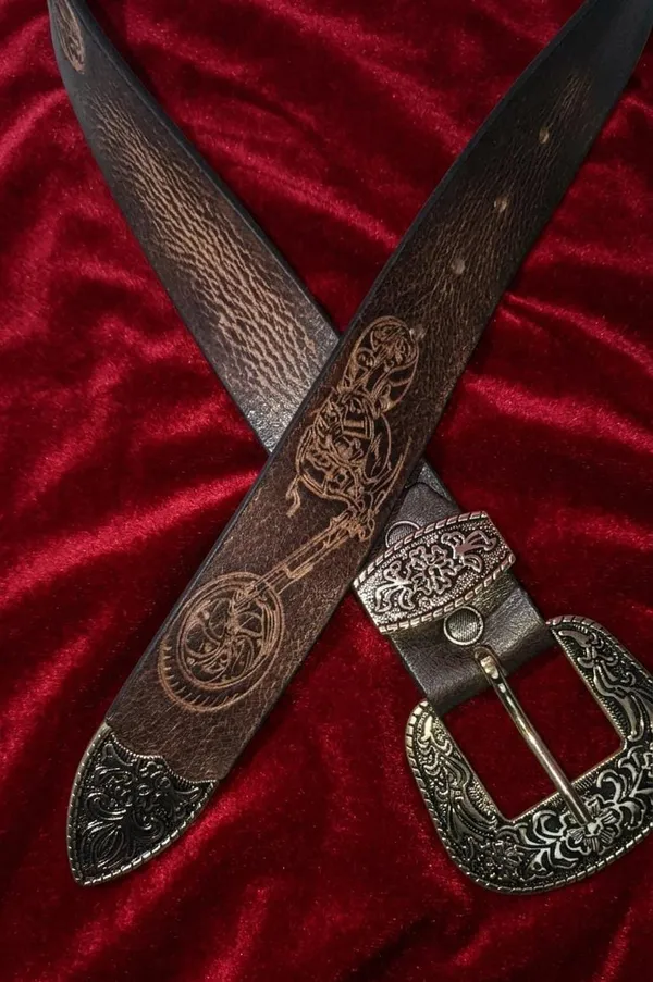 Brown_Grain_Leather_Western_Embossed_Belt_For_Unisex