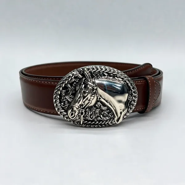 Brown_Grain_Leather_Western_Animal_Motif_Buckle_Belt_For_Unisex