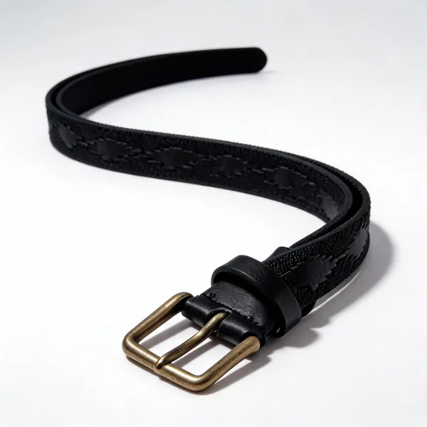 Black_Grain_Leather_Textured_Casual_Belt_For_Unisex