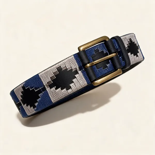 Navy_Blue_Woven_Fabric_Colour_Block_Casual_Belt_For_Unisex