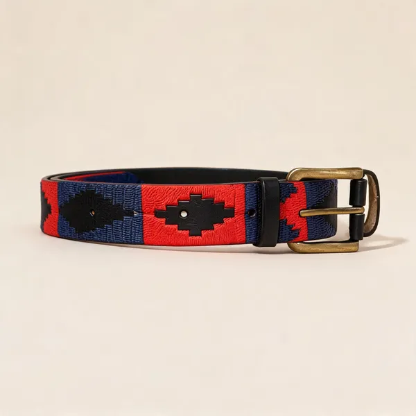 Red_And_Blue_Woven_Casual_Belt_For_Unisex