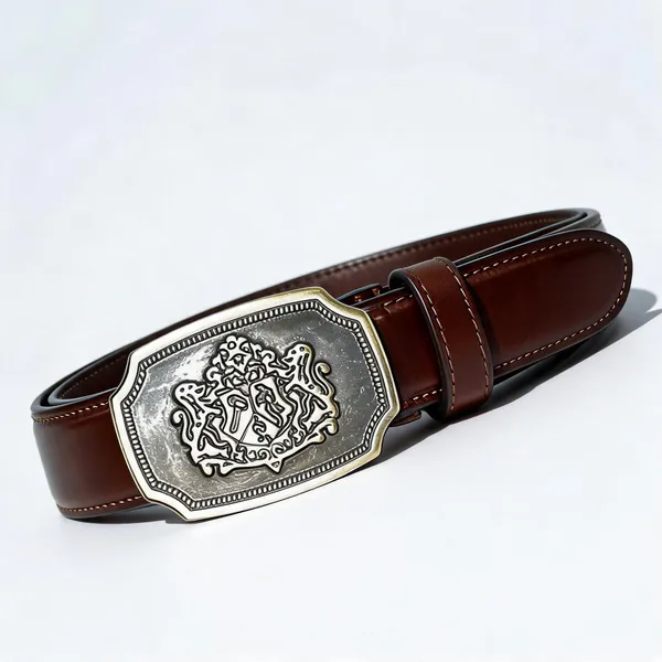 Brown_Grain_Leather_Antique_Silver_Ornate_Buckle_Belt_For_Unisex