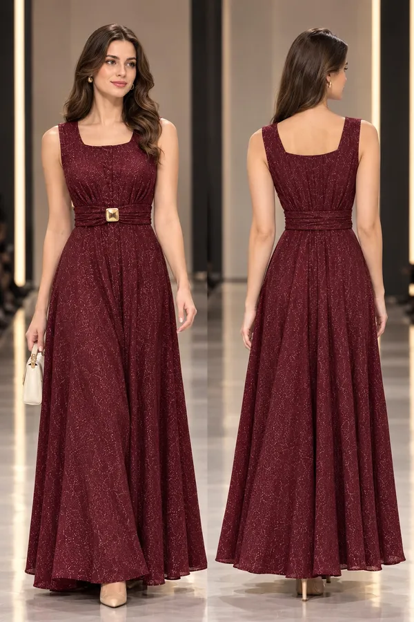 Burgundy_Sleeveless_A-Line_Maxi_Dress_For_Women