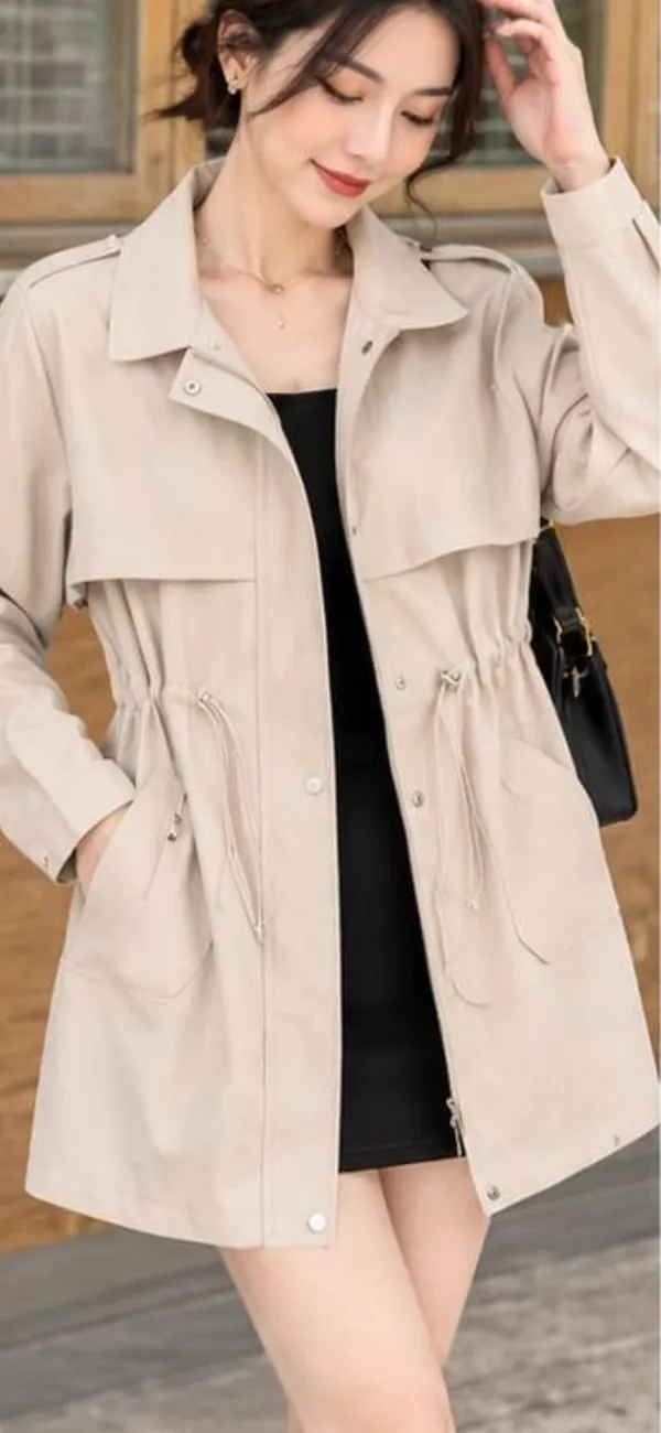 Beige_Longline_Drawstring_Jacket_for_Women