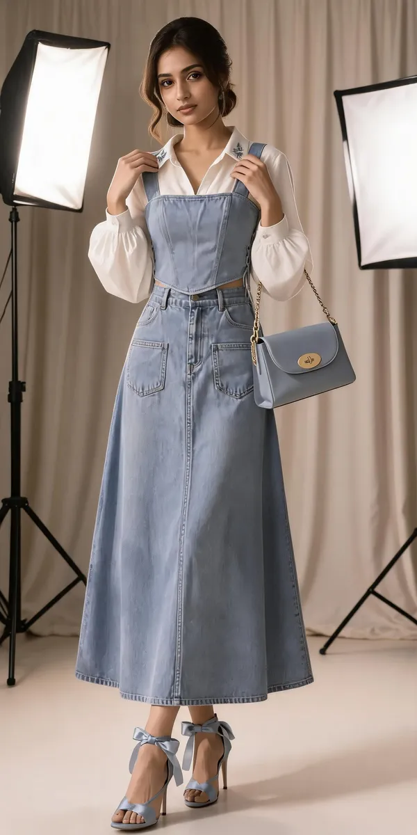 Blue_Denim_A-Line_Pinafore_3-Piece_Corset_Set_For_Women