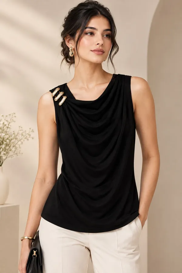 Black_Sleeveless_Cowl_Neck_Top_for_Women