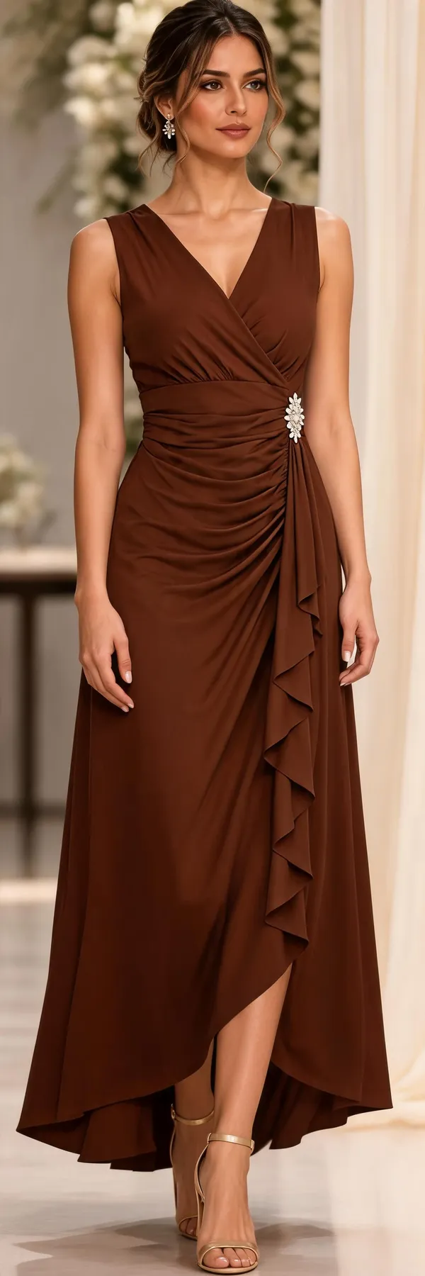 Maroon_Lycra_Sleeveless_Wrap_Style_Maxi_Dress_For_Women