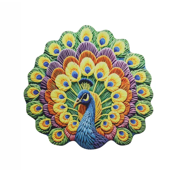 Peacock_Design_Decorative_Floor_Mat_1_Pc_58x58_Cm_Default_Title