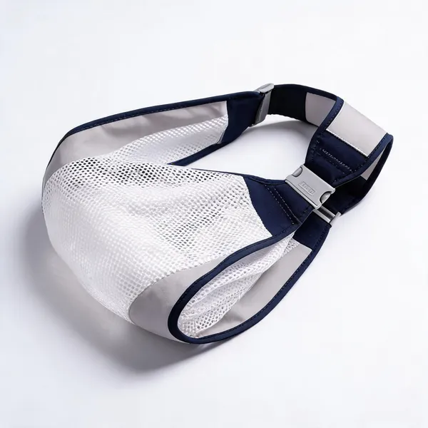 White_Black_Cotton_Mesh_Adjustable_Baby_Sling_Carrier