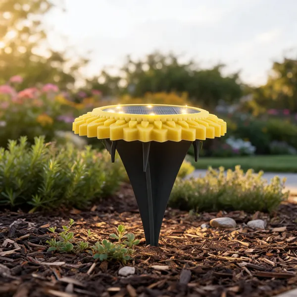 Solar_LED_Sunflower_Waterproof_Pathway_Stake_Garden_Lights_Set_Of_4