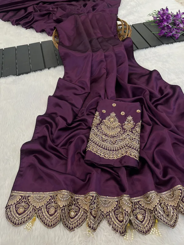 Purple_Silk_Embellished_Saree_For_Women